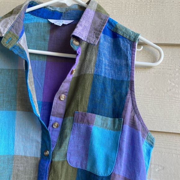 NWT True and Time Sleeveless Henley - Size Small - Picture 4 of 5